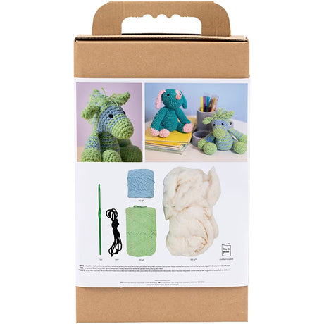 Creativ company hobby set amigurumi, zèbre, bleu clair, vert clair, 1 boîte