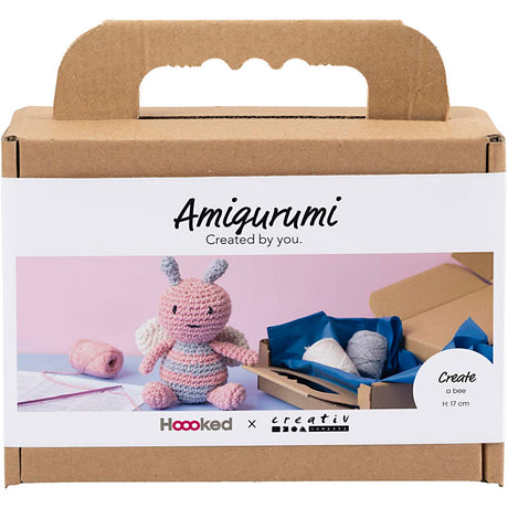 Creativ company hobby set amigurumi, abeille, couleurs pastel, 1 boîte