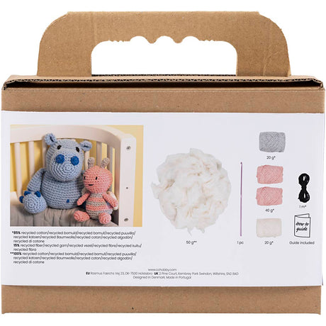 Creativ company hobby set amigurumi, abeille, couleurs pastel, 1 boîte