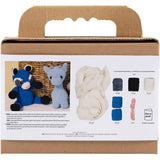 Creativ company hobby set amigurumi, raton laveur, noir, bleu, 1 boîte