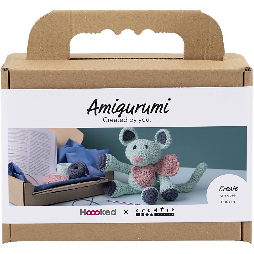 Creativ company hobby set amigurumi, souris, menthe, 1 boîte