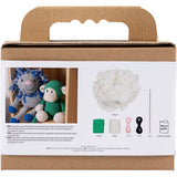 Creativ company hobby set amigurumi, singe, vert, blanc cassé, 1 boîte