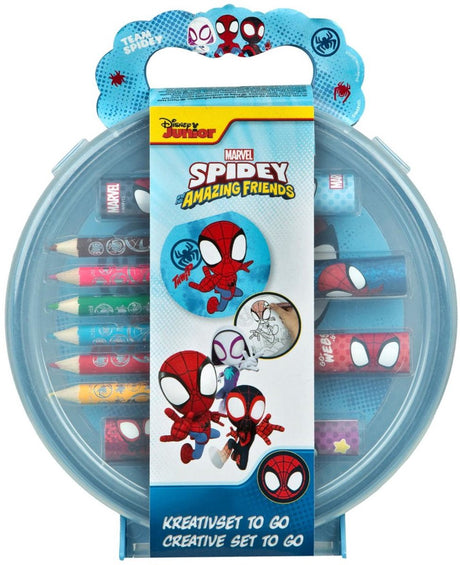 Ensemble de coloriage créatif Undercover Spidey avec autocollants et livre de coloriage.