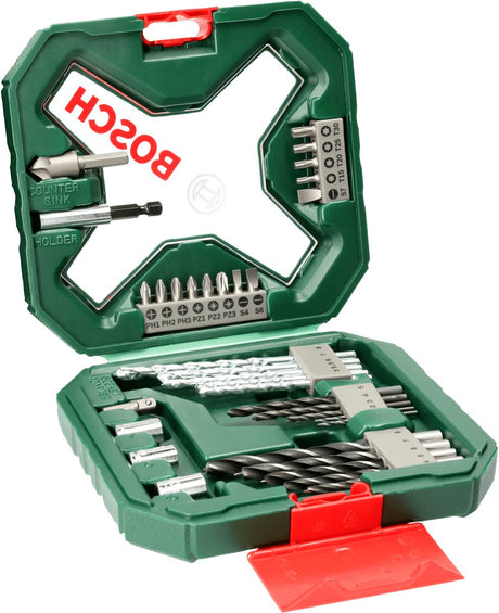 Jeu de forets Bosch x-line - 34 pièces - pour bois, métal et pierre
