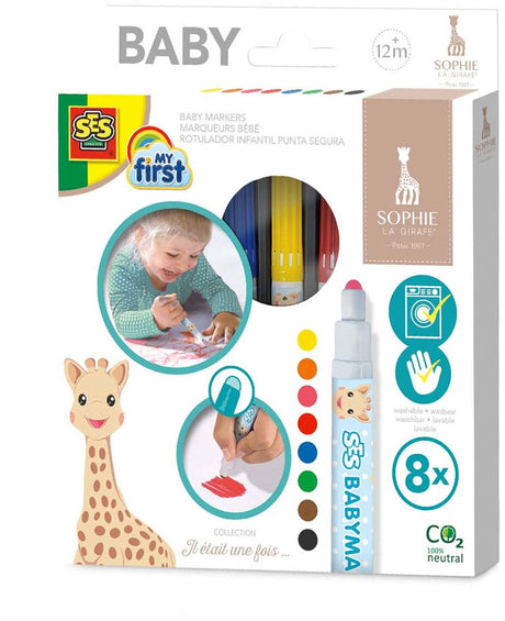 Ses creative ses my first - feutres bébé sophie la girafe