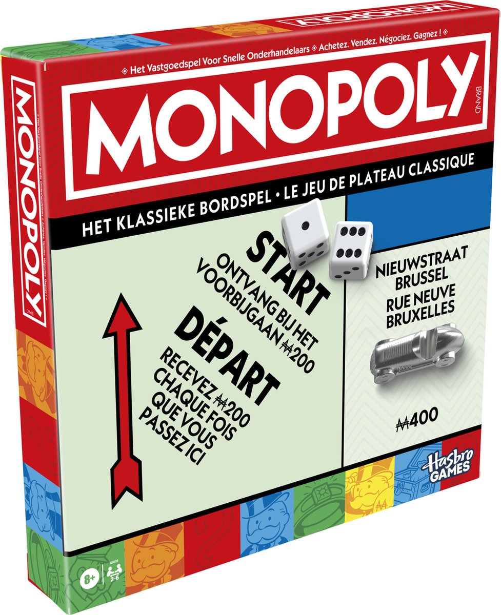 Hasbro monopoly classique nouvelle édition belgique