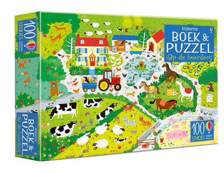 Livre et puzzle à la ferme