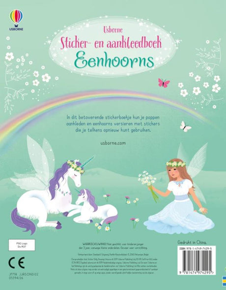 Autocollant et habillage de licornes de livre. 4+