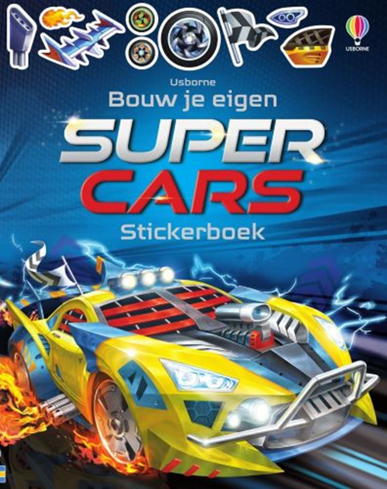 Livre d'autocollants des éditeurs Wpg : supercars. 5+