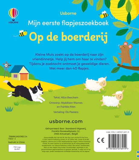Usborne mon premier carnet de recherche à rabat : la ferme