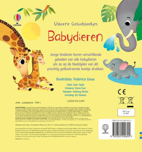 Livres audio Usborne - bébés animaux