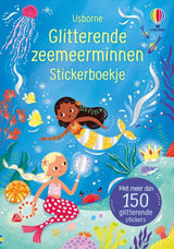 Livre d'autocollants à paillettes Usborne - sirènes pailletées