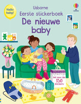Premier livre d'autocollants Usborne - le nouveau bébé