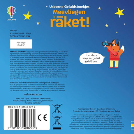 Usborne volant dans une fusée !