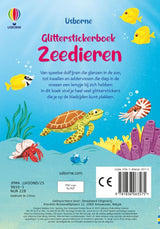 Livre d'autocollants à paillettes : Animaux marins 3+
