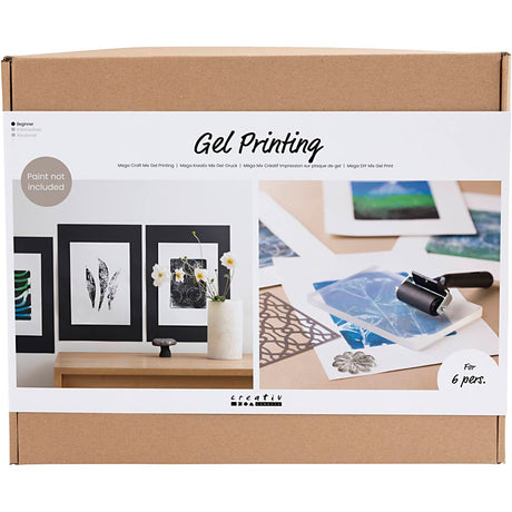 Creativ company group set d'impression sur gel, 1 boîte