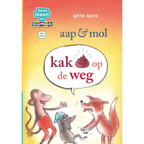 Éditeur Kluitman singe taupe caca sur la route avi start
