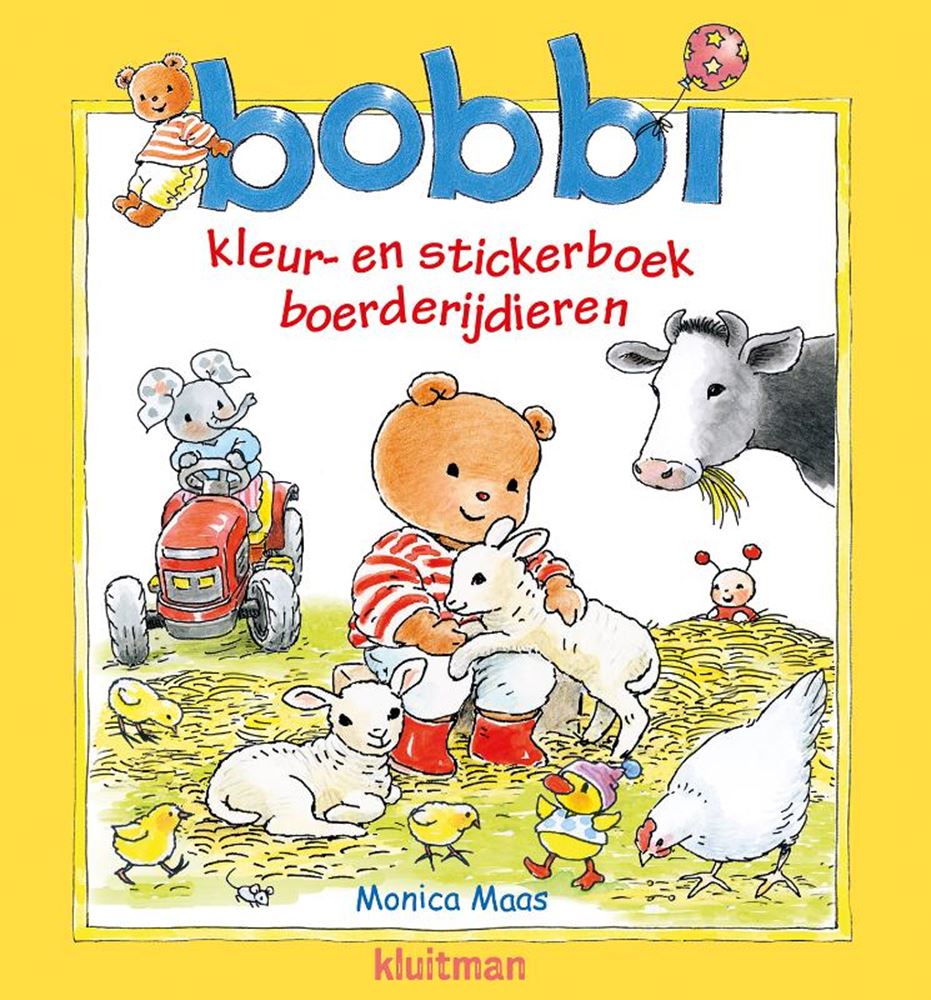 Livre de coloriage et d'autocollants Bobbi. ferme 2+