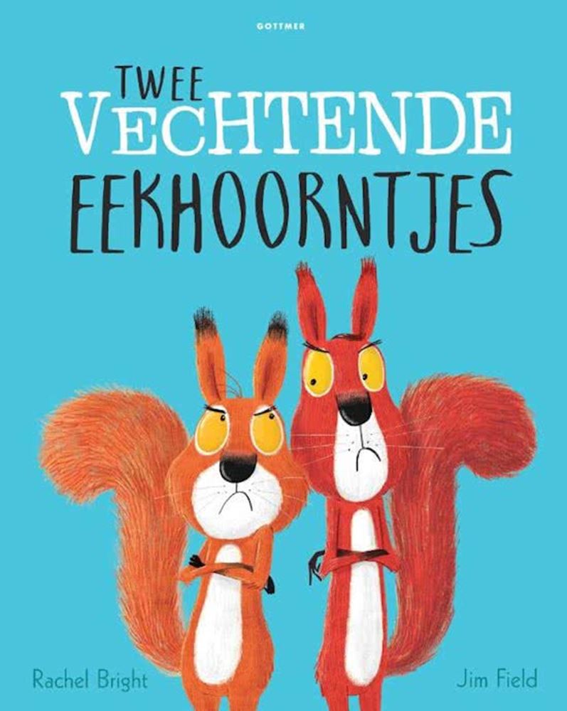 Les éditeurs Gottmer regroupent deux écureuils combattants (livre d'images)