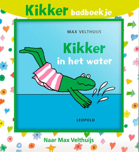 Léopold grenouille dans l'eau (livre de bain)