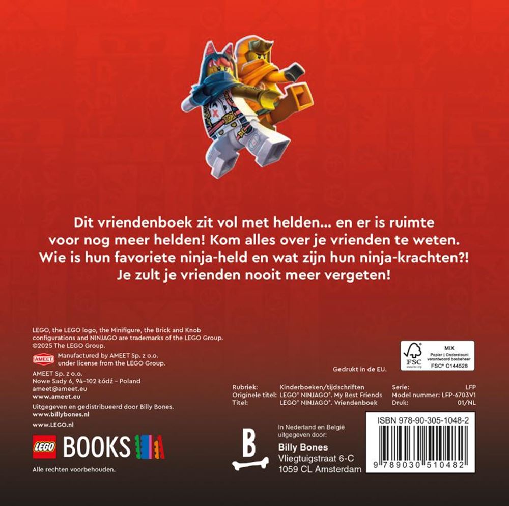 Livre d'amis Lego Ninjago - L'ascension du dragon