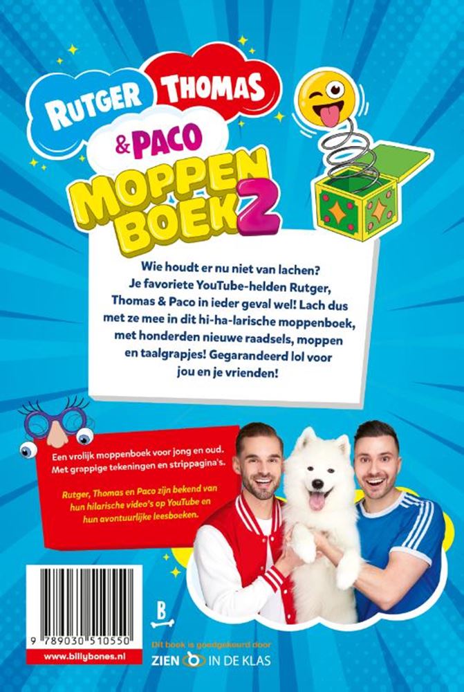 Livre de blagues Rutger, Thomas et Paco 2
