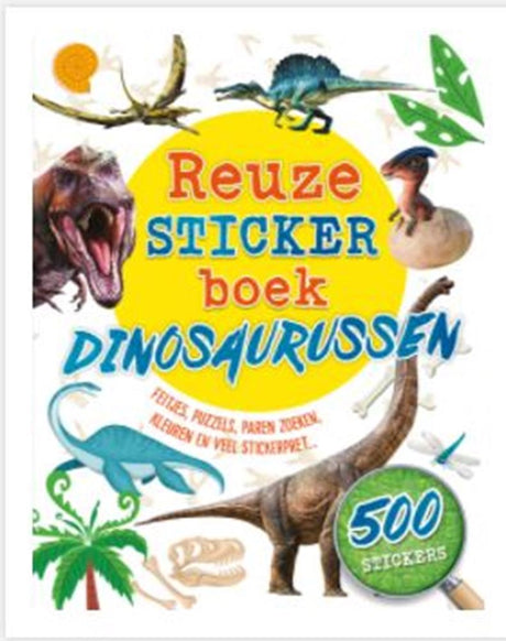 Livre d'autocollants dinosaures. 3+