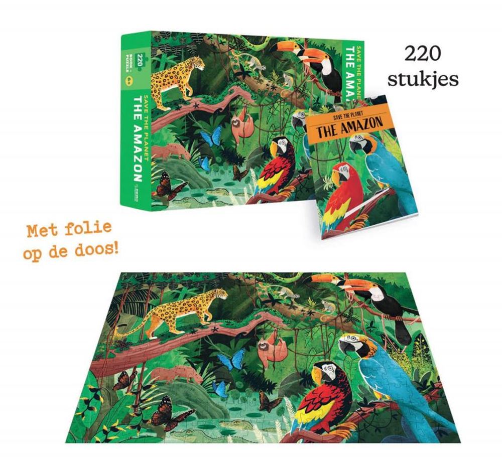 Rebo amazon - livre + puzzle