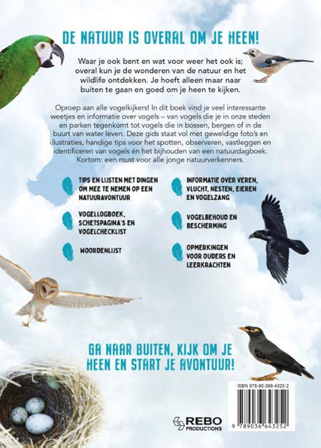 Rebo éditeurs oiseaux - guide et journal nature pour enfants