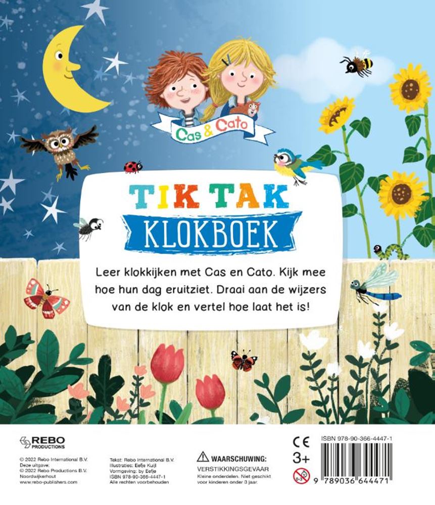 Rebo éditeurs tic tac horloge livre - cas cato