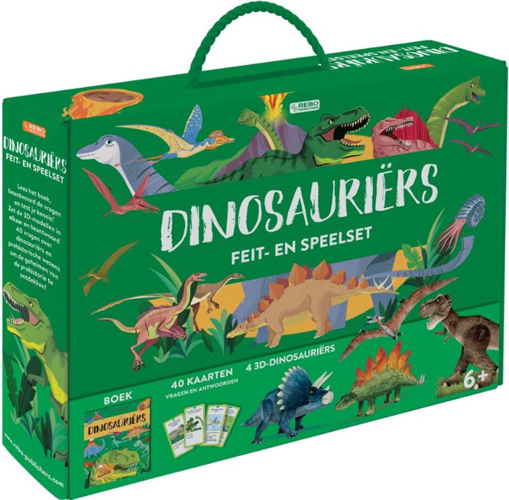 Rebo éditeurs dinosaures - ensemble de faits et de jeux