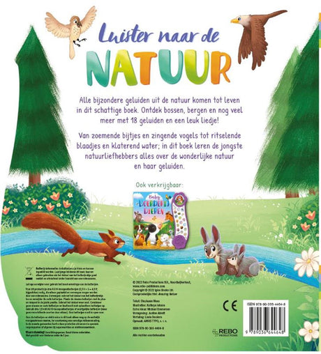 Livre sonore des éditeurs Rebo : écouter la nature. 3+