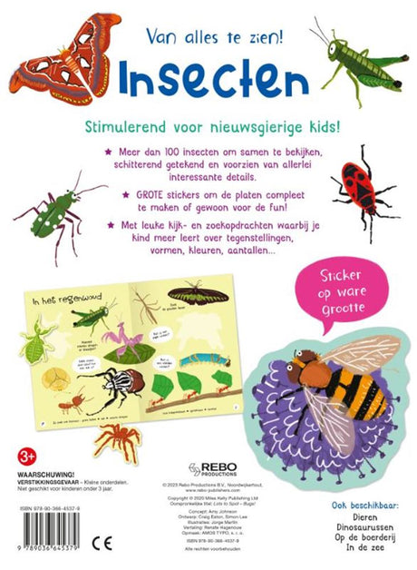 Les éditeurs Rebo ont beaucoup à voir ! insectes 3+