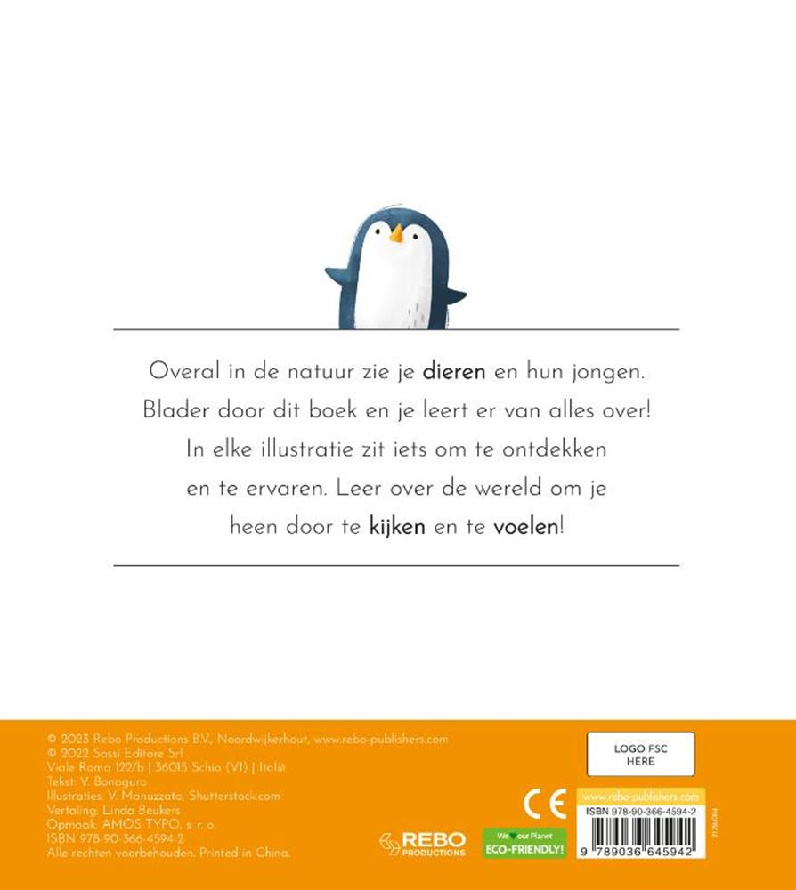 Rebo éditeurs animaux - premier livre tactile