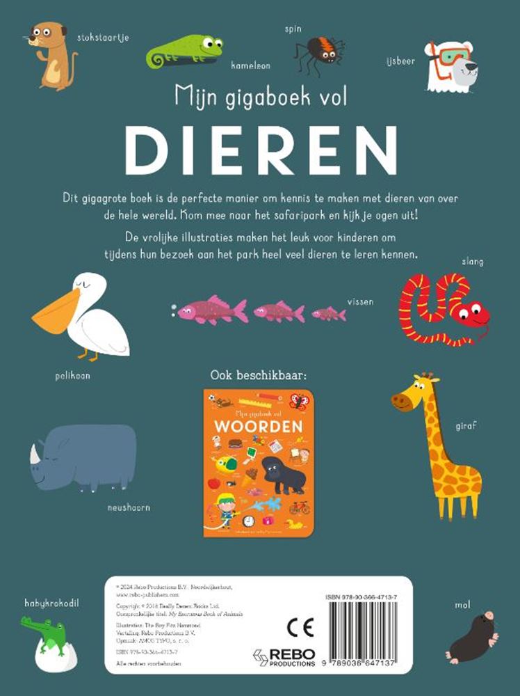 Réservez mon énorme livre plein d'animaux | 2 pièces
