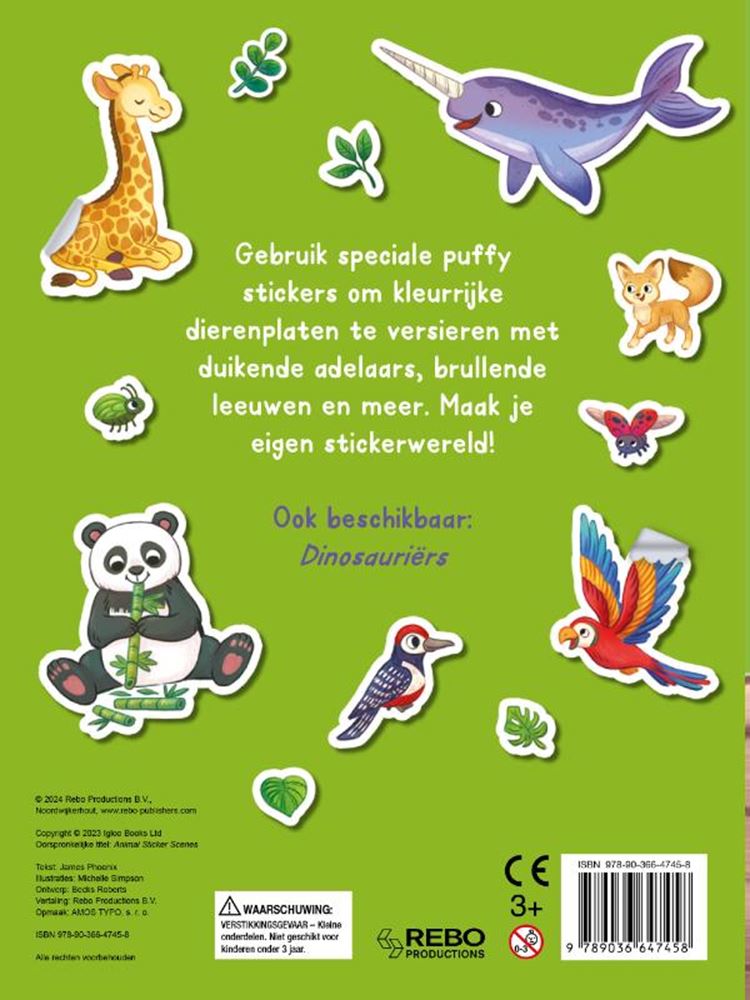 Rebo éditeurs animaux - autocollant amusant