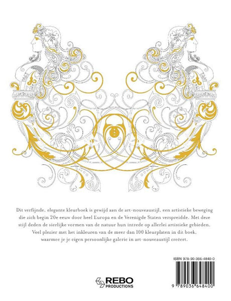 Rebo éditeurs art nouveau - livre de coloriage