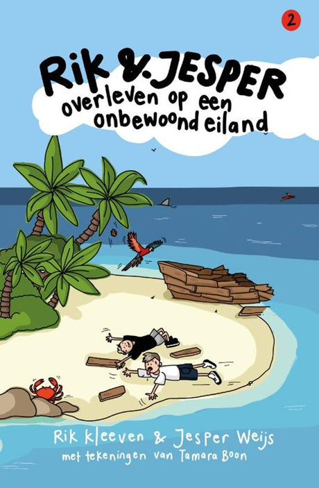 Rik et Jesper survivent sur une île déserte - livre pour enfants