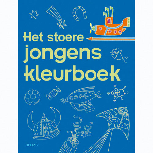 Basic kleurboek stoere jongens