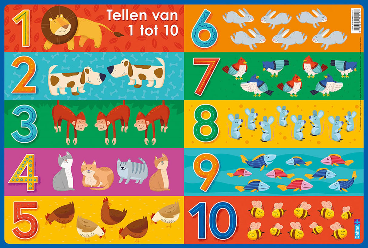 Tapis éducatifs Deltas préscolaire - compter de 1 à 10