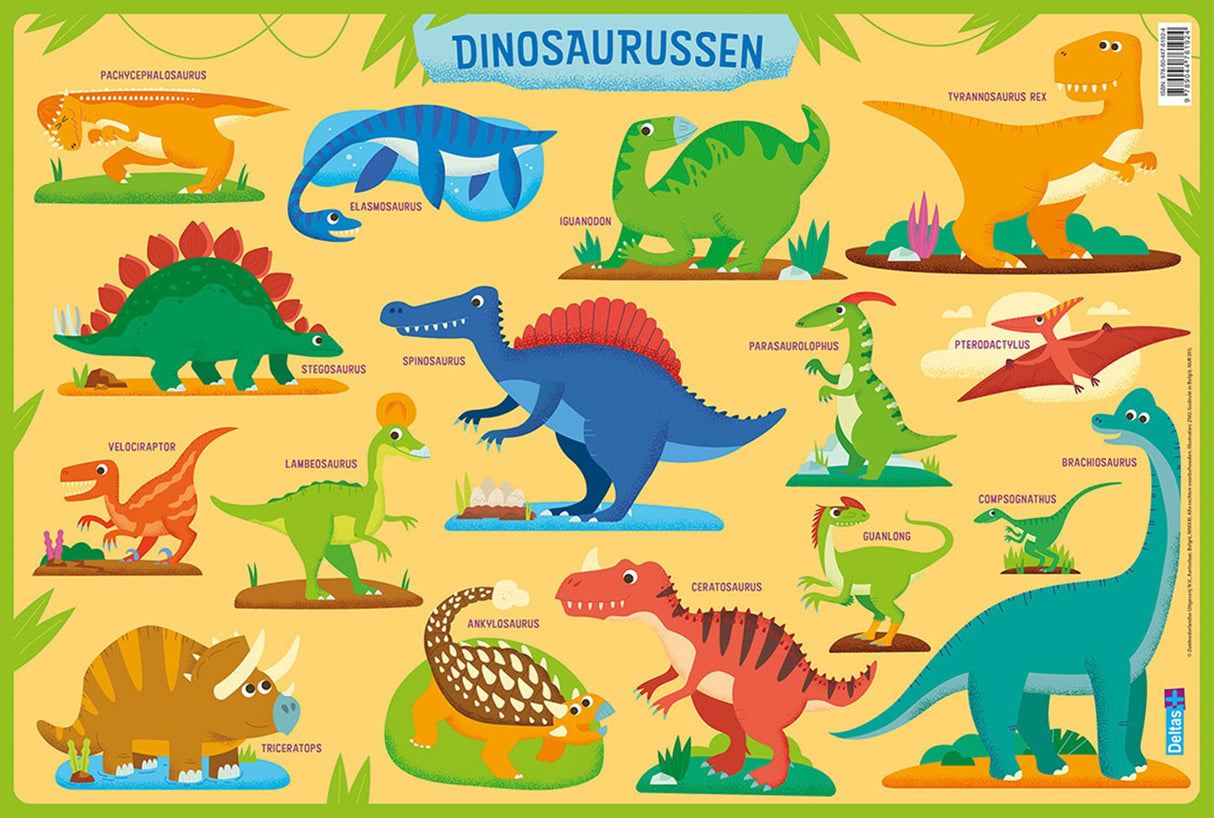 Sous-verres éducatifs Deltas préscolaire - dinosaures