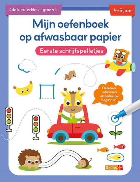 Cahier d'exercices Deltas papier lavable premiers jeux d'écriture (4-5 ans)