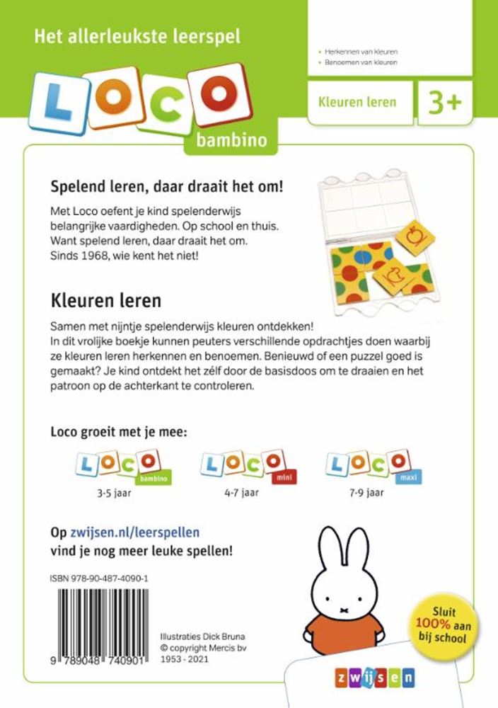 WPG Publishers Bambino Loco - Miffy J'apprends à colorier (3-5 ans)