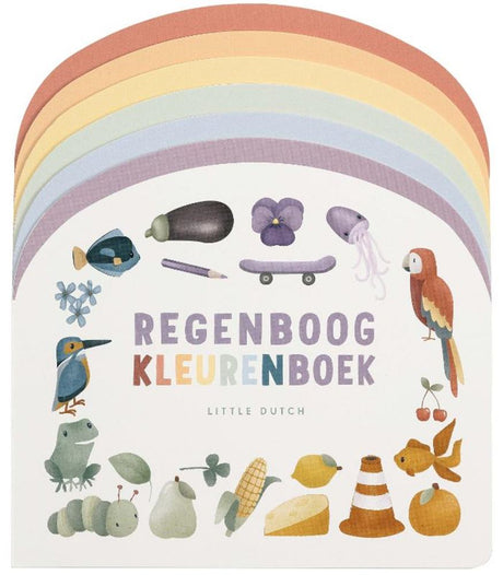 Livre petit livre hollandais couleur arc-en-ciel en carton
