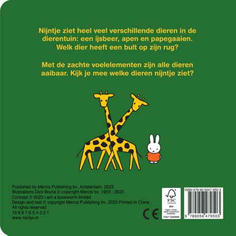 Livre tactile Central Book House, aller au zoo avec Miffy