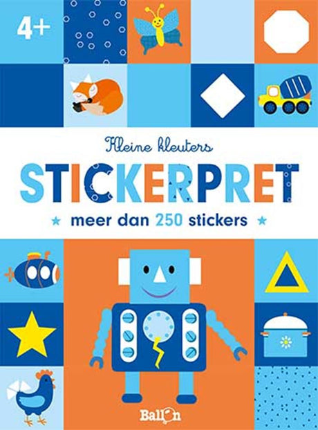 Éditeur standard pour les petits tout-petits autocollant robot amusant 4+