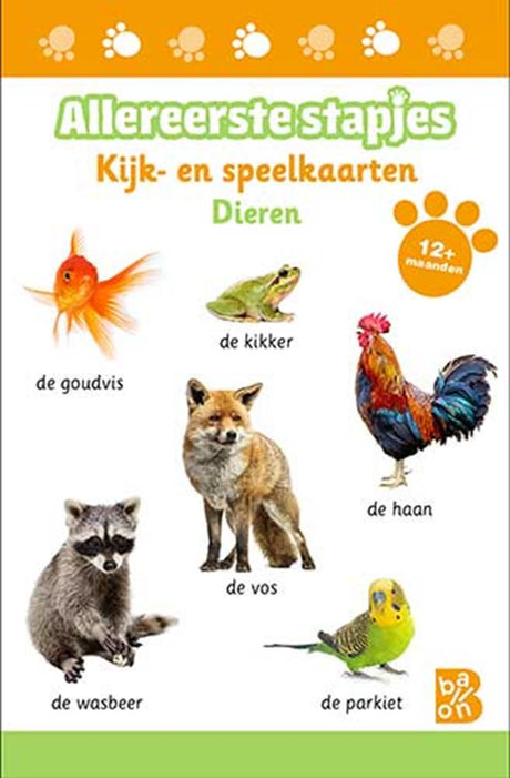 Éditeur standard visualisant et jouant aux cartes les premiers pas des animaux