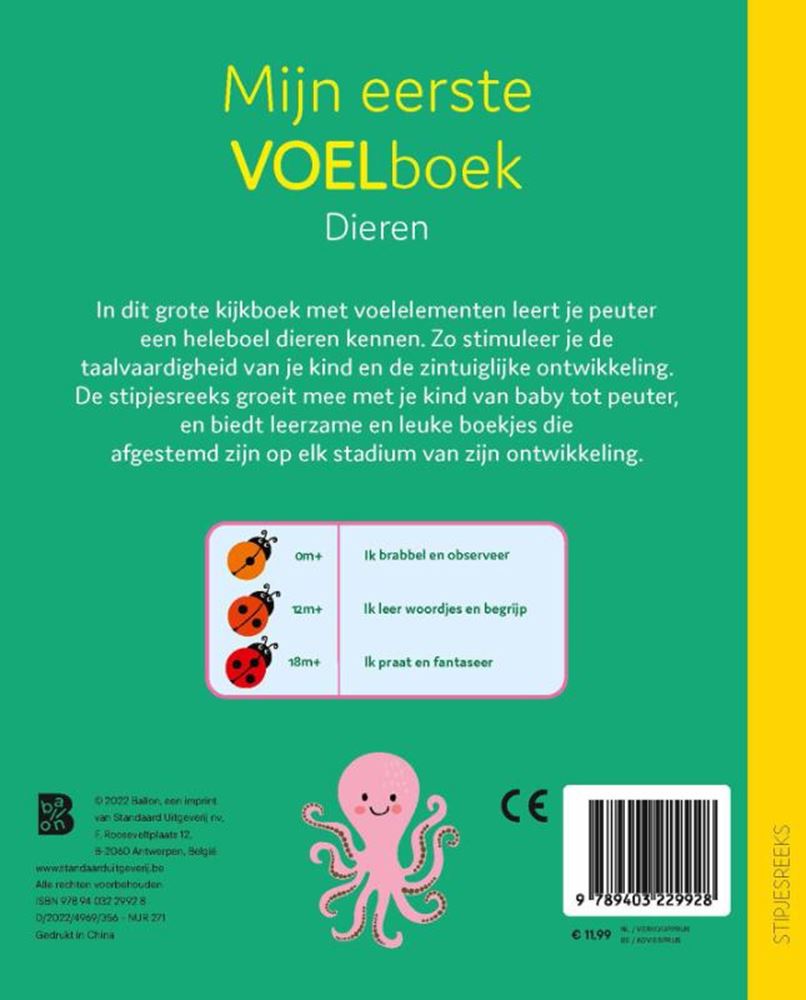 Éditeur standard mon premier livre tactile - animaux