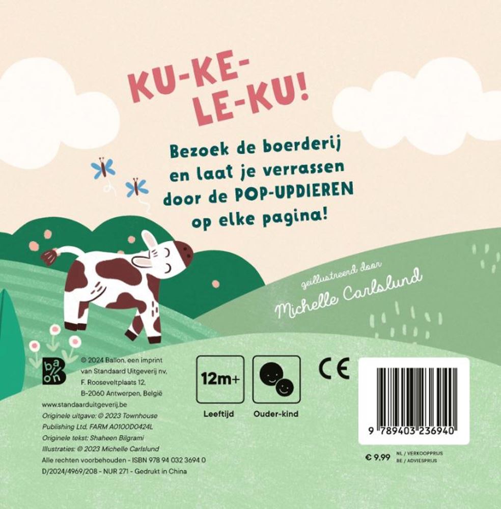 Éditeur standard mon premier livre pop-up : à la ferme 12m+