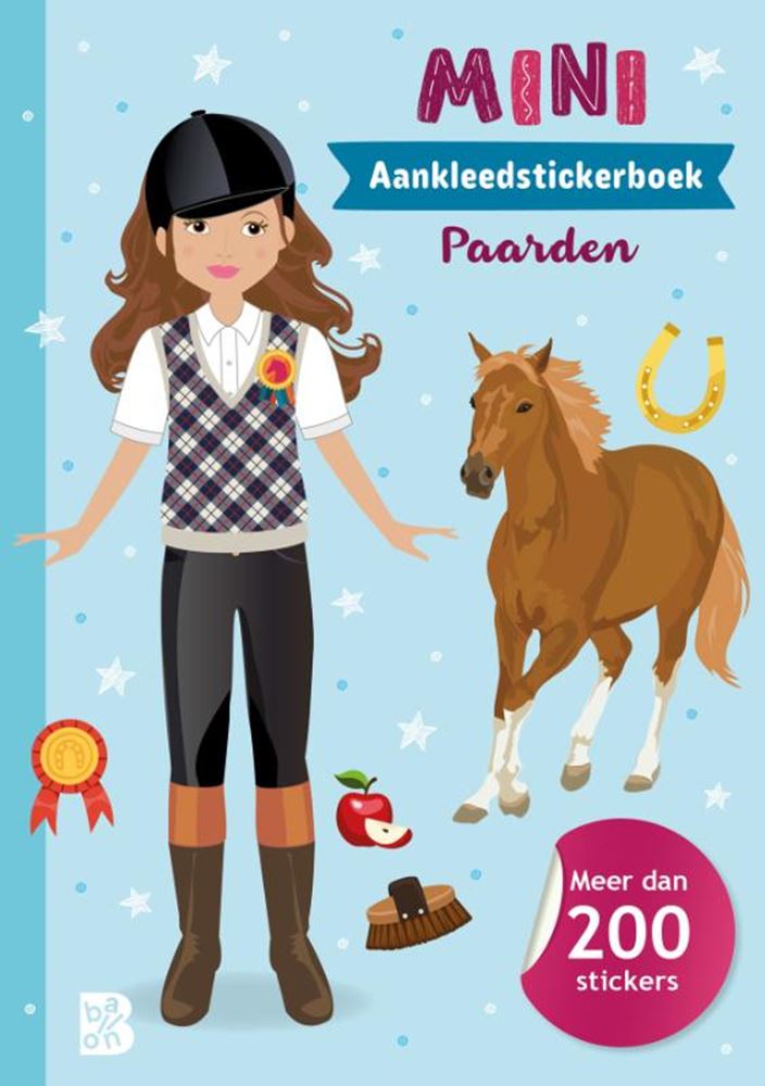 Mini livre d'autocollants d'habillage d'éditeur standard - chevaux